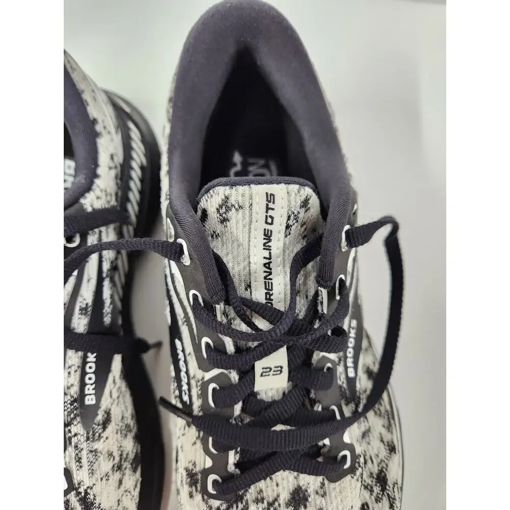 Brooks Adrenaline GTS 23 Women's Running Shoes, Size 9.5, In Black/White/Gray